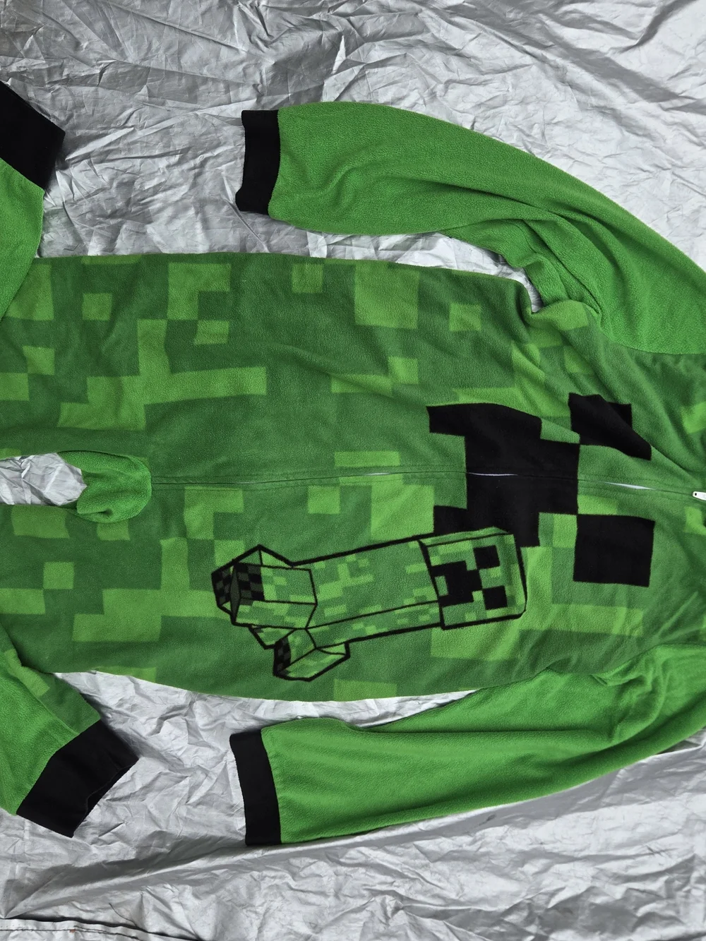 Kids Green Creeper Fleece Top